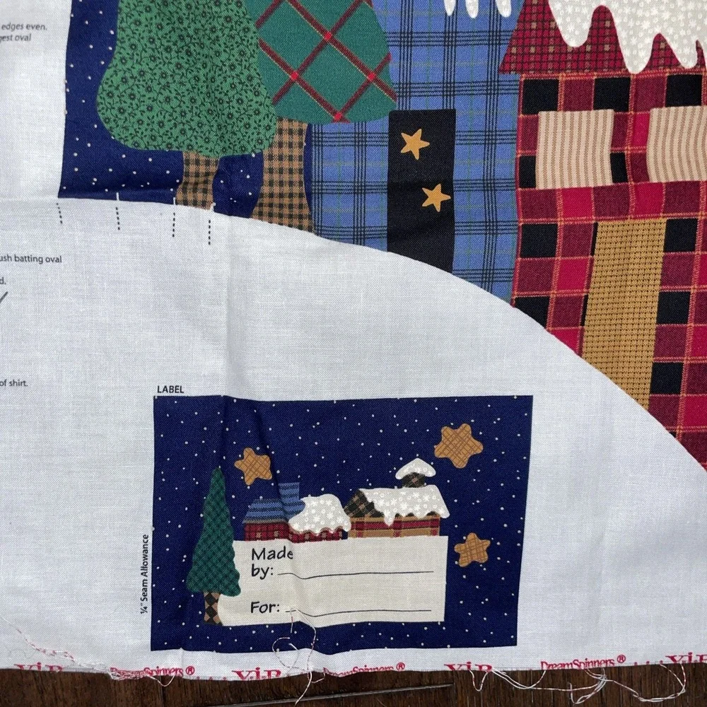 VTG Dream Spinners V.I.P Up‎ on the Housetop Vest Panel - Christmas - UNCUT